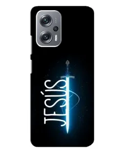 Чехол для Xiaomi Redmi Note 12 Pro Plus с картинкой «Меч Духа Jesus»