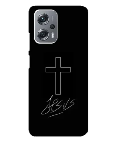 Чехол для Xiaomi Redmi Note 12 Pro Plus с картинкой «Графический крест Jesus» Чехол для Xiaomi Redmi Note 12 Pro Plus с картинкой «Графический крест Jesus»