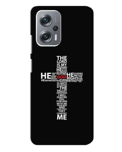 Чехол для Xiaomi Redmi Note 12 Pro Plus с картинкой «Текстовый крест» Чехол для Xiaomi Redmi Note 12 Pro Plus с картинкой «Текстовый крест»