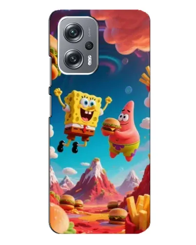 Чохол для Xiaomi Redmi Note 12 Pro Plus з картинкою «Космічний фастфуд»