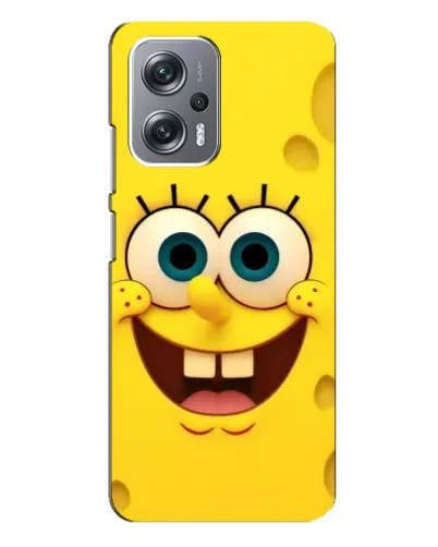 Чохол для Xiaomi Redmi Note 12 Pro Plus з картинкою «Губка Боб посмішка»