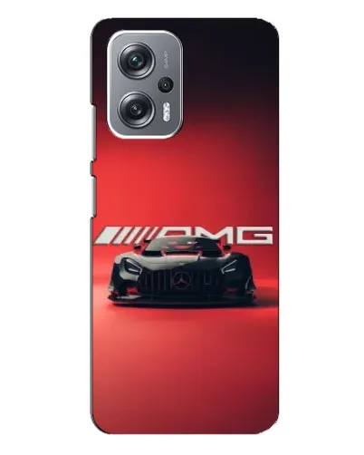 Чехол для Xiaomi Redmi Note 12 Pro Plus с картинкой «Mercedes AMG — красная линия»