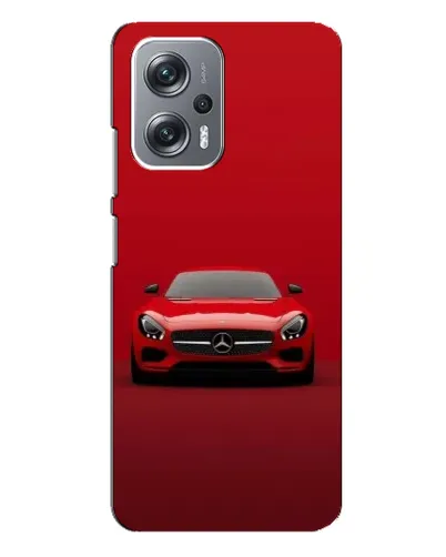 Чехол для Xiaomi Redmi Note 12 Pro Plus с картинкой «Красный Mercedes AMG»