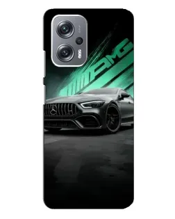 Чехол для Xiaomi Redmi Note 12 Pro Plus с картинкой «Темный Mercedes AMG»