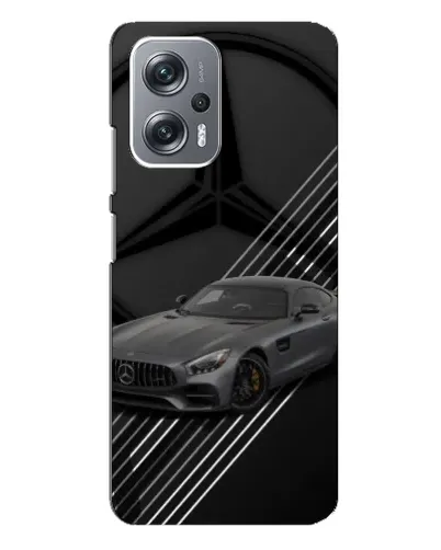 Чехол для Xiaomi Redmi Note 12 Pro Plus с картинкой «Mercedes AMG — графика»