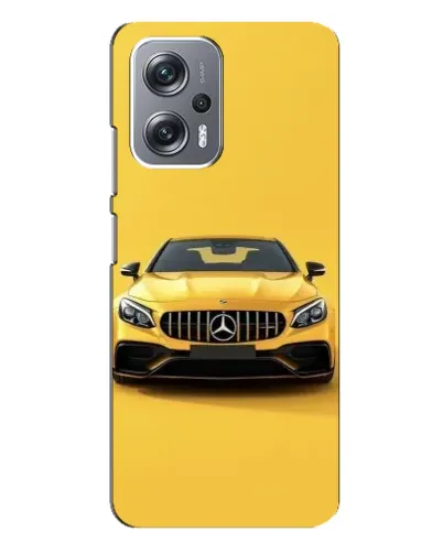 Чехол для Xiaomi Redmi Note 12 Pro Plus с картинкой «Желтый Mercedes GT»