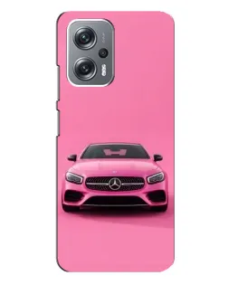 Чехол для Xiaomi Redmi Note 12 Pro Plus с картинкой «Розовый Mercedes AMG»