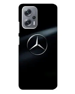 Чехол для Xiaomi Redmi Note 12 Pro Plus с картинкой «Mercedes на металле»
