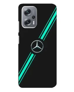 Чехол для Xiaomi Redmi Note 12 Pro Plus с картинкой «Спортивные линии Mercedes»