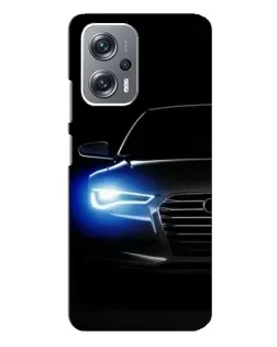 Чехол для Xiaomi Redmi Note 12 Pro Plus с картинкой «Неоновый взгляд Audi»