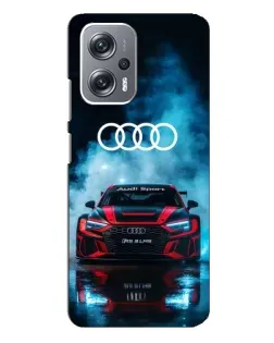 Чехол для Xiaomi Redmi Note 12 Pro Plus с картинкой «Audi Sport — неон»