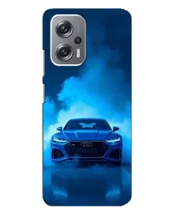 Чехол для Xiaomi Redmi Note 12 Pro Plus с картинкой «Audi — голубая энергия»