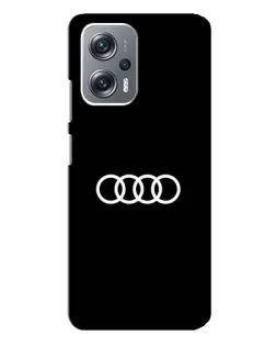 Чехол для Xiaomi Redmi Note 12 Pro Plus с картинкой «Audi White Logo»