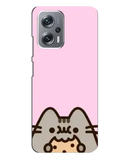 Чехол для Xiaomi Redmi Note 12 Pro Plus с картинкой «Pusheen и печенье»
