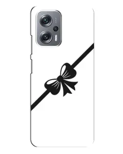 Чехол для Xiaomi Redmi Note 12 Pro Plus с картинкой «Диагональный бант»