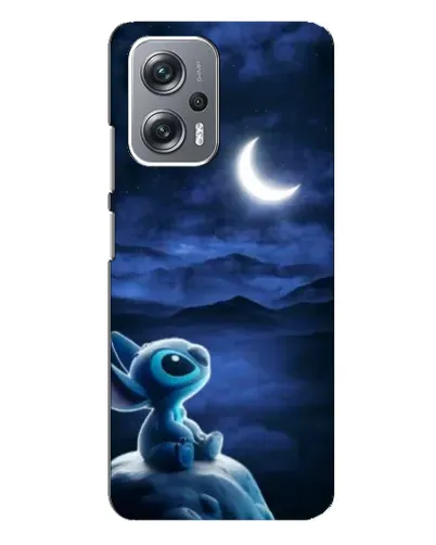 Чехол для Xiaomi Redmi Note 12 Pro Plus с картинкой «Лунная ночь Стича»