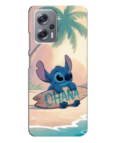 Чехол для Xiaomi Redmi Note 12 Pro Plus с картинкой «Стич на серфе»