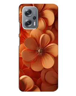Чехол для Xiaomi Redmi Note 12 Pro Plus с картинкой «Оранжевый макро цветок»