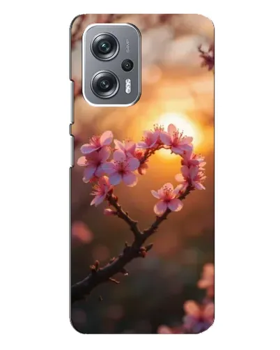 Чехол для Xiaomi Redmi Note 12 Pro Plus с картинкой «Розовый цвет сердце на фоне заката» Чехол для Xiaomi Redmi Note 12 Pro Plus с картинкой «Розовый цвет сердце на фоне заката»