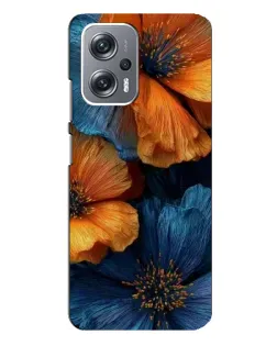Чехол для Xiaomi Redmi Note 12 Pro Plus с картинкой «Яркая сине-оранжевая флора» Чехол для Xiaomi Redmi Note 12 Pro Plus с картинкой «Яркая сине-оранжевая флора»