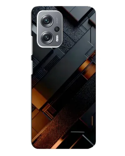Чехол для Xiaomi Redmi Note 12 Pro Plus с картинкой «Черные геометрические блоки» Чехол для Xiaomi Redmi Note 12 Pro Plus с картинкой «Черные геометрические блоки»