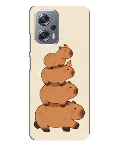 Чехол для Xiaomi Redmi Note 12 Pro Plus с картинкой «Башня из капибар»
