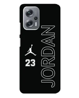 Чехол для Xiaomi Redmi Note 12 Pro (5g) с картинкой «Jordan Vertical»