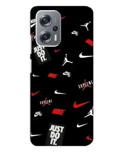 Чехол для Xiaomi Redmi Note 12 Pro (5g) с картинкой «Nike Mix Pattern»