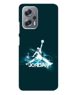 Чехол для Xiaomi Redmi Note 12 Pro (5g) с картинкой «Jordan Blue Fire»