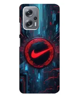 Чехол для Xiaomi Redmi Note 12 Pro (5g) с картинкой «Техногенный стиль Nike»