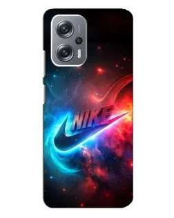 Чехол для Xiaomi Redmi Note 12 Pro (5g) с картинкой «Огненный логотип Nike»