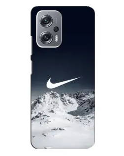 Чехол для Xiaomi Redmi Note 12 Pro (5g) с картинкой «Nike — зимние горы»