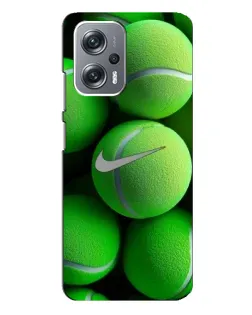Чехол для Xiaomi Redmi Note 12 Pro (5g) с картинкой «Теннисные мячи Найк»