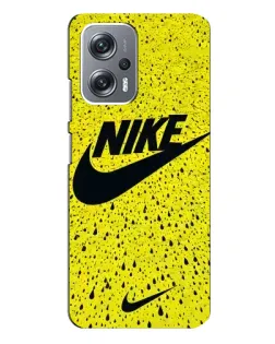 Чехол для Xiaomi Redmi Note 12 Pro (5g) с картинкой «Желтый текстурный Nike»