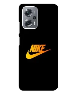 Чехол для Xiaomi Redmi Note 12 Pro (5g) с картинкой «Золотой логотип Nike»