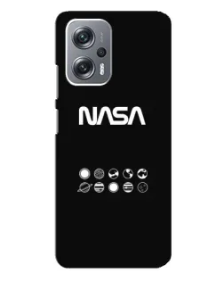 Чехол для Xiaomi Redmi Note 12 Pro (5g) с картинкой «NASA — технический принт»