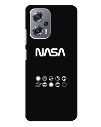 Чехол для Xiaomi Redmi Note 12 Pro (5g) с картинкой «NASA — технический принт»