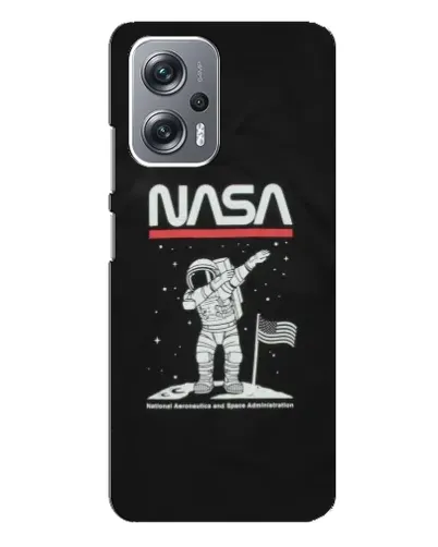 Чехол для Xiaomi Redmi Note 12 Pro (5g) с картинкой «NASA — шагаем по Луне»