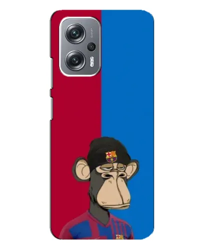 Чехол для Xiaomi Redmi Note 12 Pro (5g) с картинкой «Bored Ape — фанат Барсы»