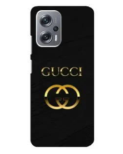 Чехол для Xiaomi Redmi Note 12 Pro (5g) с картинкой «Золотой логотип Gucci»