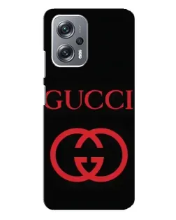 Чехол для Xiaomi Redmi Note 12 Pro (5g) с картинкой «Gucci — красный логотип»