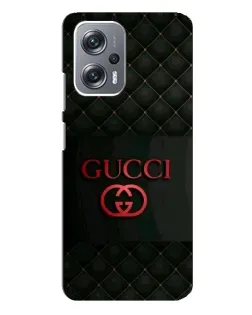 Чехол для Xiaomi Redmi Note 12 Pro (5g) с картинкой «Gucci — стеганый черный»