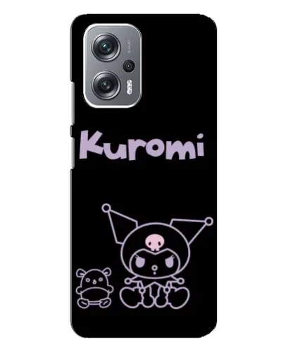 Чехол для Xiaomi Redmi Note 12 Pro (5g) с картинкой «Kuromi — черный минимализм»