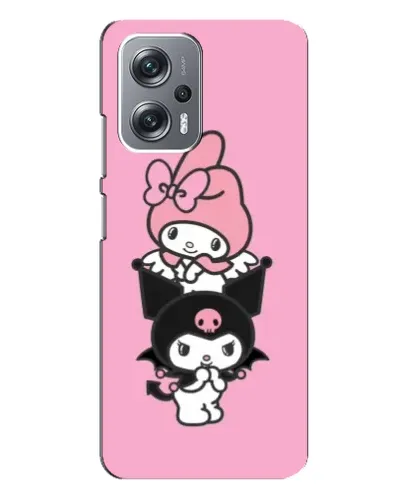 Чехол для Xiaomi Redmi Note 12 Pro (5g) с картинкой «My Melody и Kuromi»