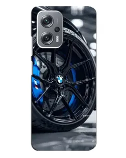 Чехол для Xiaomi Redmi Note 12 Pro (5g) с картинкой «Колесо BMW вблизи»