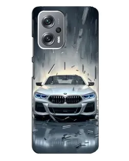 Чехол для Xiaomi Redmi Note 12 Pro (5g) с картинкой «BMW в свете фар»
