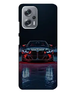 Чехол для Xiaomi Redmi Note 12 Pro (5g) с картинкой «BMW на мокрой дороге»