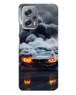 Чехол для Xiaomi Redmi Note 12 Pro (5g) с картинкой «BMW в дыму»