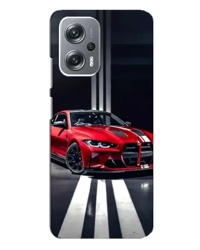 Чехол для Xiaomi Redmi Note 12 Pro (5g) с картинкой «Красная BMW на дороге» Чехол для Xiaomi Redmi Note 12 Pro (5g) с картинкой «Красная BMW на дороге»