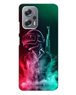 Чехол для Xiaomi Redmi Note 12 Pro (5g) с картинкой «PUBG — огненный воин» Чехол для Xiaomi Redmi Note 12 Pro (5g) с картинкой «PUBG — огненный воин»